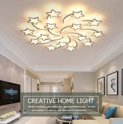 LEDs Chandelier Modern stars For Living Room Bedroom remote/APP support Home design chandelier  model   ICFW1913