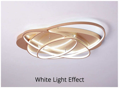 Oval Led Ceiling Lights Luminaire Plafonnier For Living Room Kitchen Bedroom Lampen Modern Light Fixtures Verlichting
