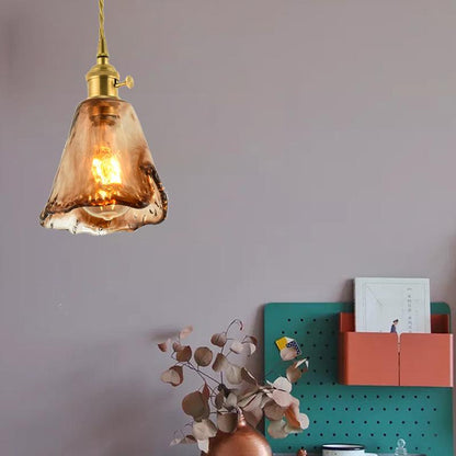 Vintage Brass Chandelier Glass Lamp Art Creative Personality Chandelier