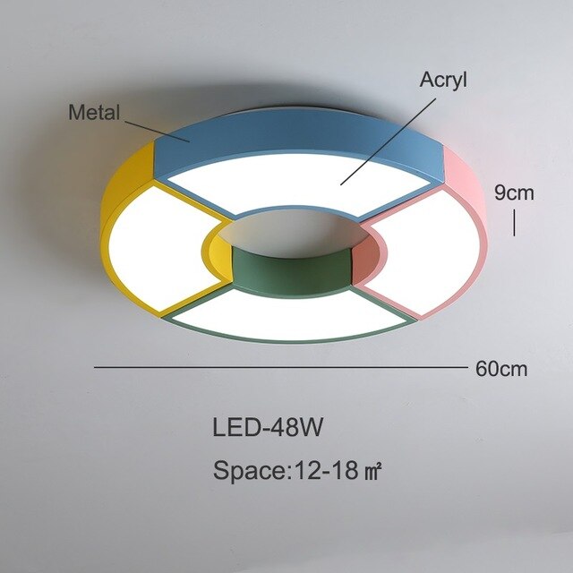 Multicolor LED Ceiling Lights In Windmill Shape For Living Room Ceiling Lamps Kids Bedroom Boys Room Ceiling Lamp Rooms Light Le