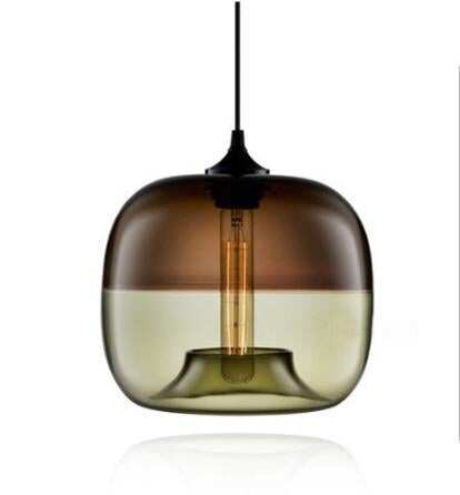 Modern Nordic Art Deco Colorful Hanging Glass Pendant Lamp Lights Fixtures E27 LED For Kitchen Restaurant Living Room Bedroom