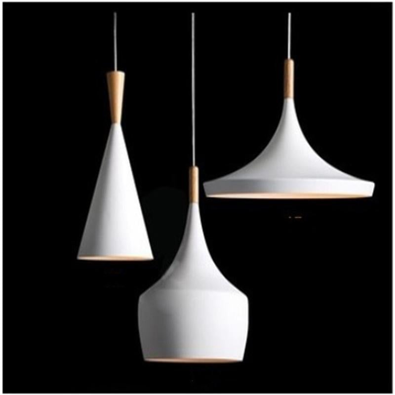 Nordic Creative Bar Loft Pendant Lights Cafe Restaurant Bedroom Multicolor Aluminum Lamp Shade Wood Hanging Lamp Family Lighting