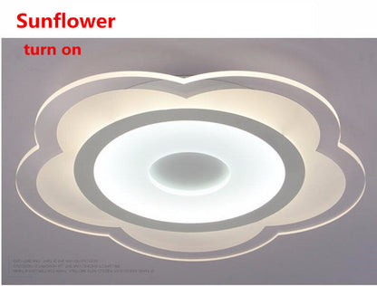 Modern Living Room Nodic Ceiling Lights LED Acrylie Flower Round Lamp Novelty Indoor Lighting Bedroom Light Fixture