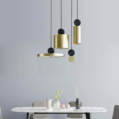 Simple Window Bedside Postmodern Style Ins Designer Restaurant Bar Creative Combination of Geometric Chandeliers
