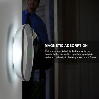 Motion Sensor LED Wall lamp Magnet Indoor Night light With Time Clock For Bathroom Bedroom Corridor Decor Vanity Wall Light