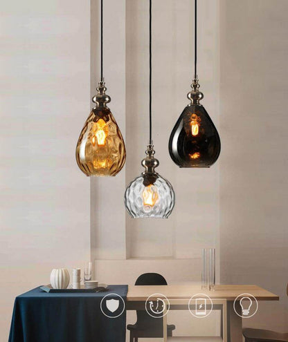 Modern Creative Europe Glass Pendant Light LED E27 With 3 Colors For Bedroom/Restaurant/Living Room/Kitchen/Cafe/Hotel/Office