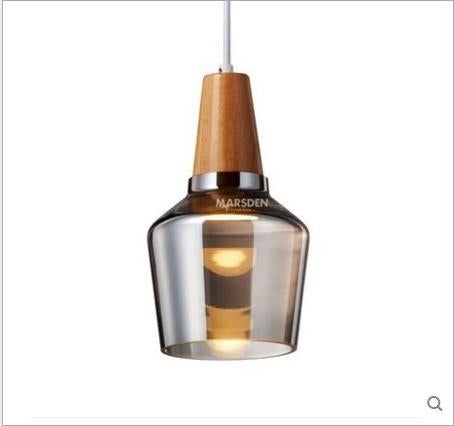 Modern Wood Art Creative Personality Bedroom Bedside Chandelier Fashion LOFT Restaurant Bar Carat Glass Chandelier