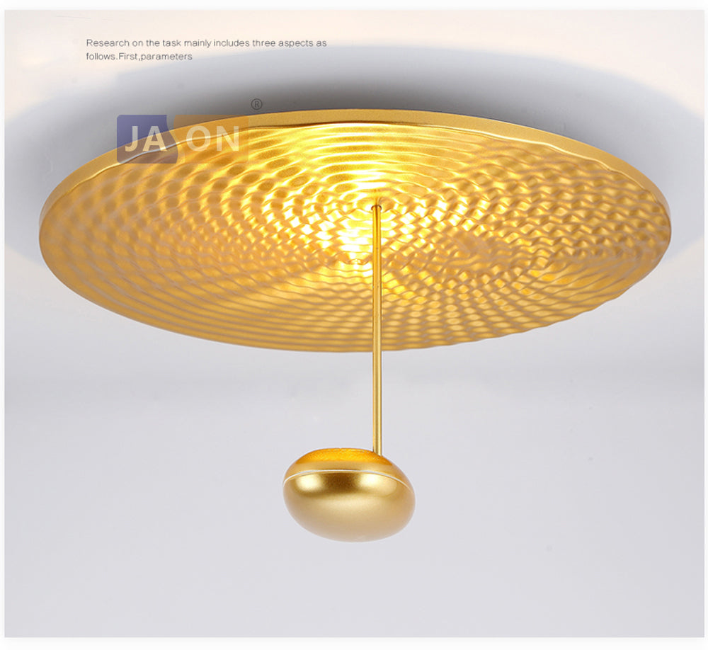 LED Postmodern Iron Chrome Golden Mushroom LED Lamp.LED Light.Ceiling Lights.LED Ceiling Light.Ceiling Lamp For Foyer Bedroom