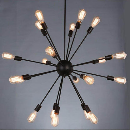 Vintage Retro Sputnik Chandeliers Metal E27 40W Hanging Lamp For Bedroom Living Room Dinning Room Indoor Lighting