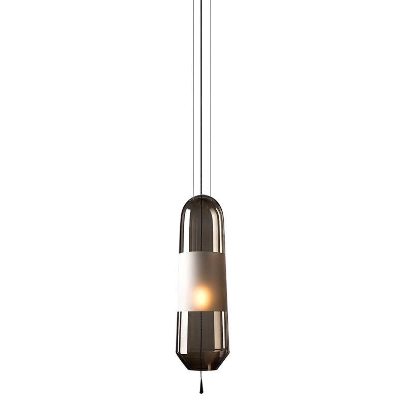 Nordic Creative Bedroom Bedside Lamp Glass Small Single Head Chandelier