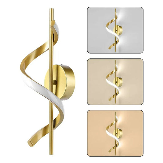 Minimalist LED Wall Lamp Nordic Bedroom Bedside Sconce Black White Gold Decorative Lighting Living Room Corridor Indoor Fixtures
