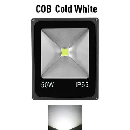 LED Flood Light Outdoor Lamp Led Spotlight Reflector Sensor Floodlight 10W 20W 30W 50W Waterproof Garden  Lighting