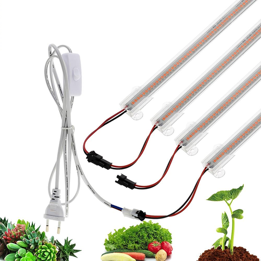 LED Grow Light Full Spectrum LED Bar Lamp for Plants High Luminous Efficiency 8W 50/30cm for Grow Tent Greenhouses Flowers