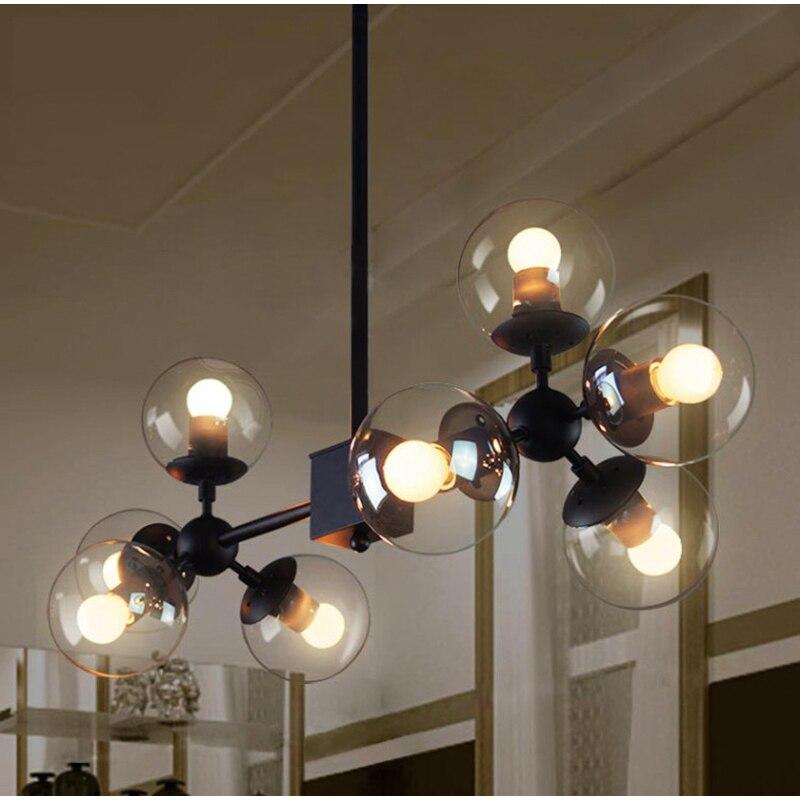Modern Glass Pendant Light Nordic Dining Room Kitchen Hanglamp Designer Hanging Lamp Avize Lustre Lighting