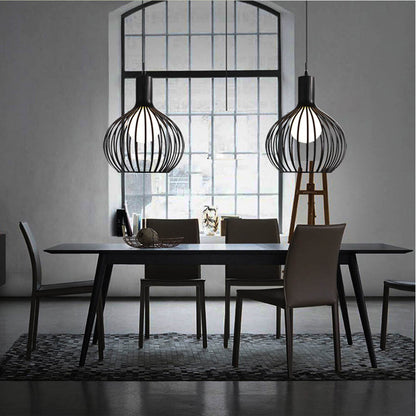 Retro loft simple Pendant Lamp Modern E27 Pendant Lights For Bedroom Hanging Lamp Nordic Metal Lampshade LED Bulb Kitchen Light