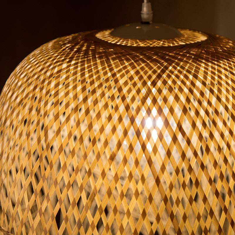 Chinese Bamboo Pendant Lights Led Hang Lamps For Home Luminaire Design Japanese Pendant Loft Hanging Lustre Suspension Fixtures