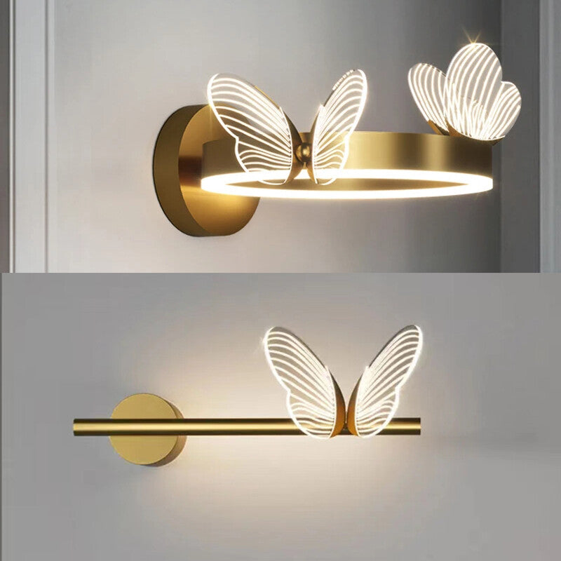 Butterfly LED Wall Lamp Indoor Lighting For Home Living Room Decoration Bedroom LED Night Lights