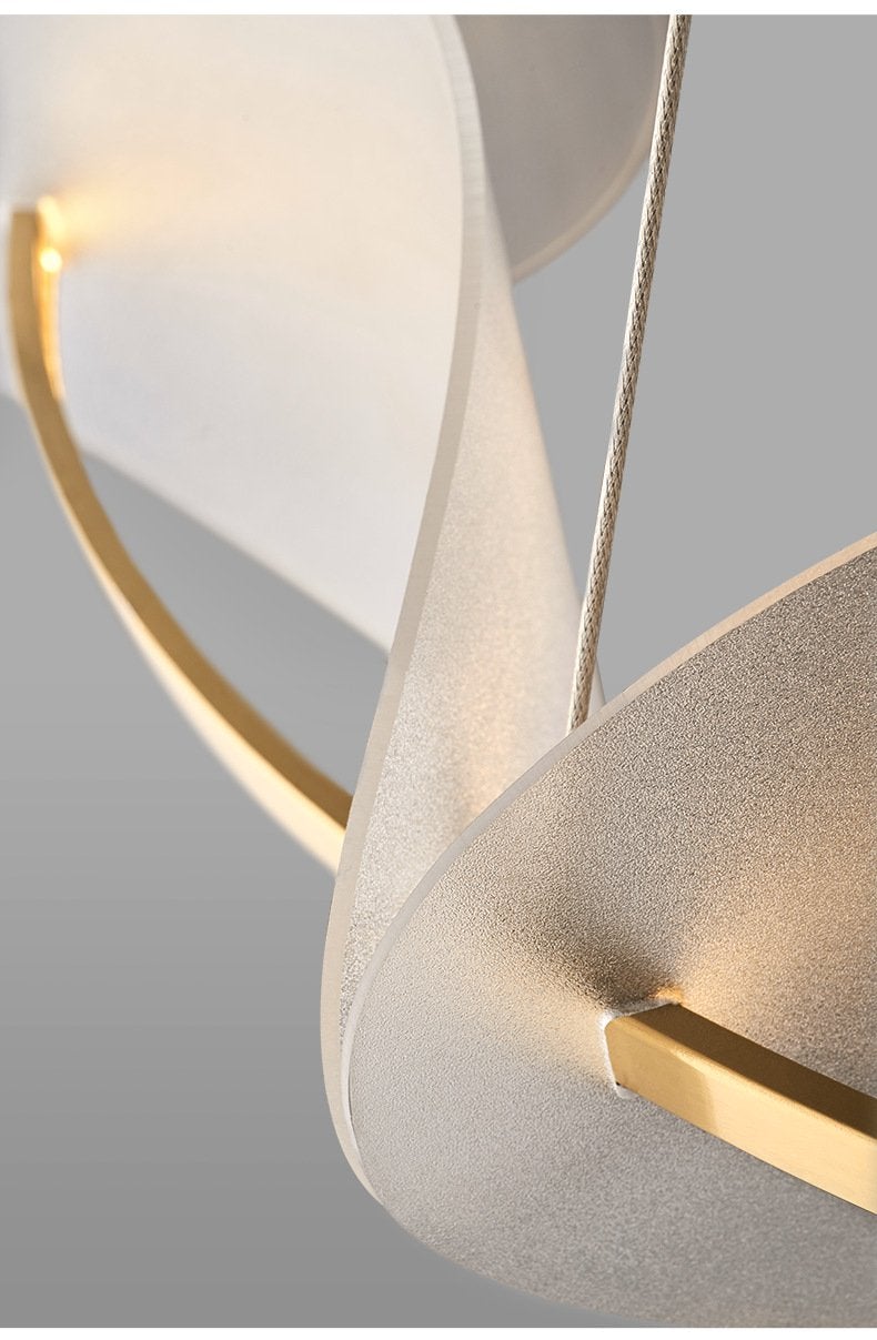 Circular Household Simple Petal Warm Chandelier
