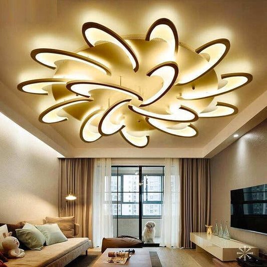 Remote Control LED Ceiling Lights with Ultra-thin Acrylic Flush Mount Lamp
