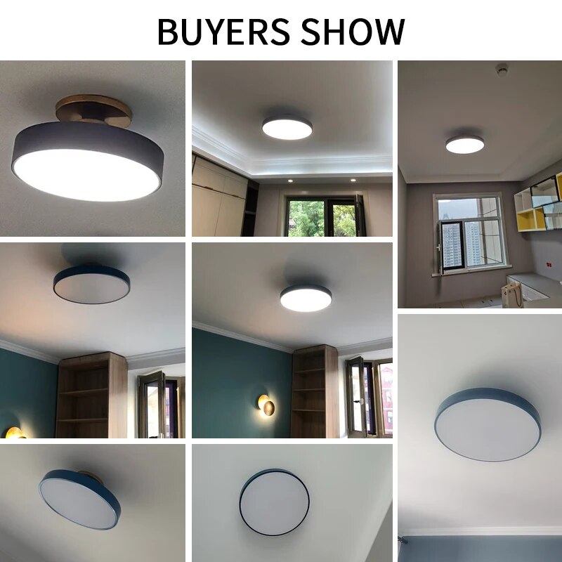 Modern  Led Ceiling  Lamp For Bedroom Round Simple LED Ceiling Chandelier For Living Room Aisle Dining Room Led Ceiling Lights