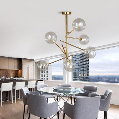 Europe Modern Creative Glass Pendant Light magic beans Glass Bubbles Study Livingroom Restaurant Cafe Decoration Lamp