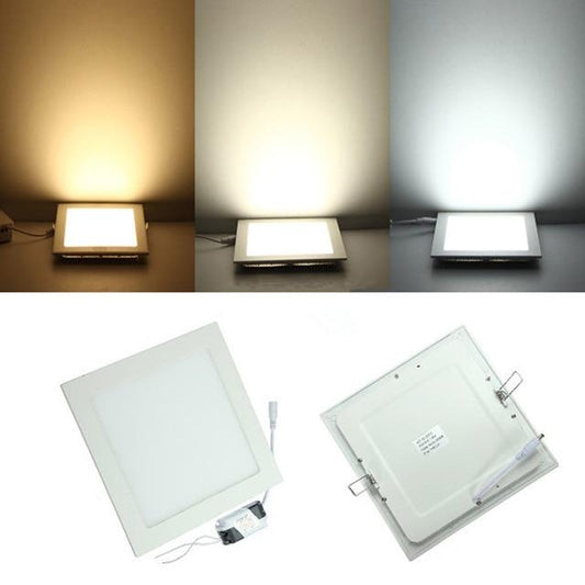 1pc LED Dimmable Panel Light 3W/4W/6W/9W/12W/15W/25W Square Recessed Dimmable LED Ceiling Light Down Light + driver