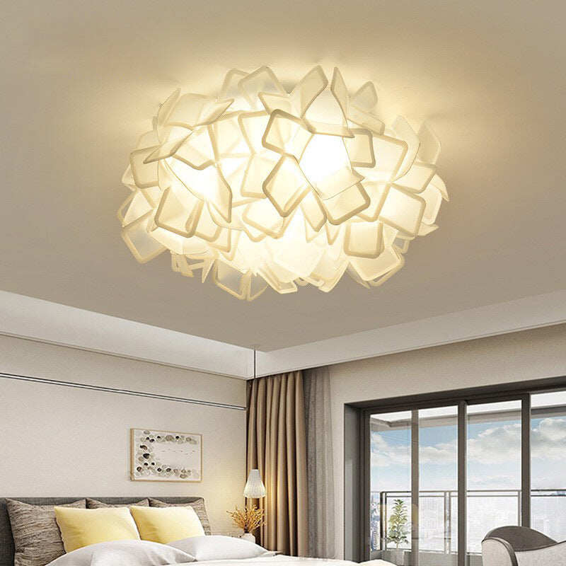 Simple Modern Ceiling Lamp with Living Room Warm and Romantic Flower Shaped Ceiling Lamp