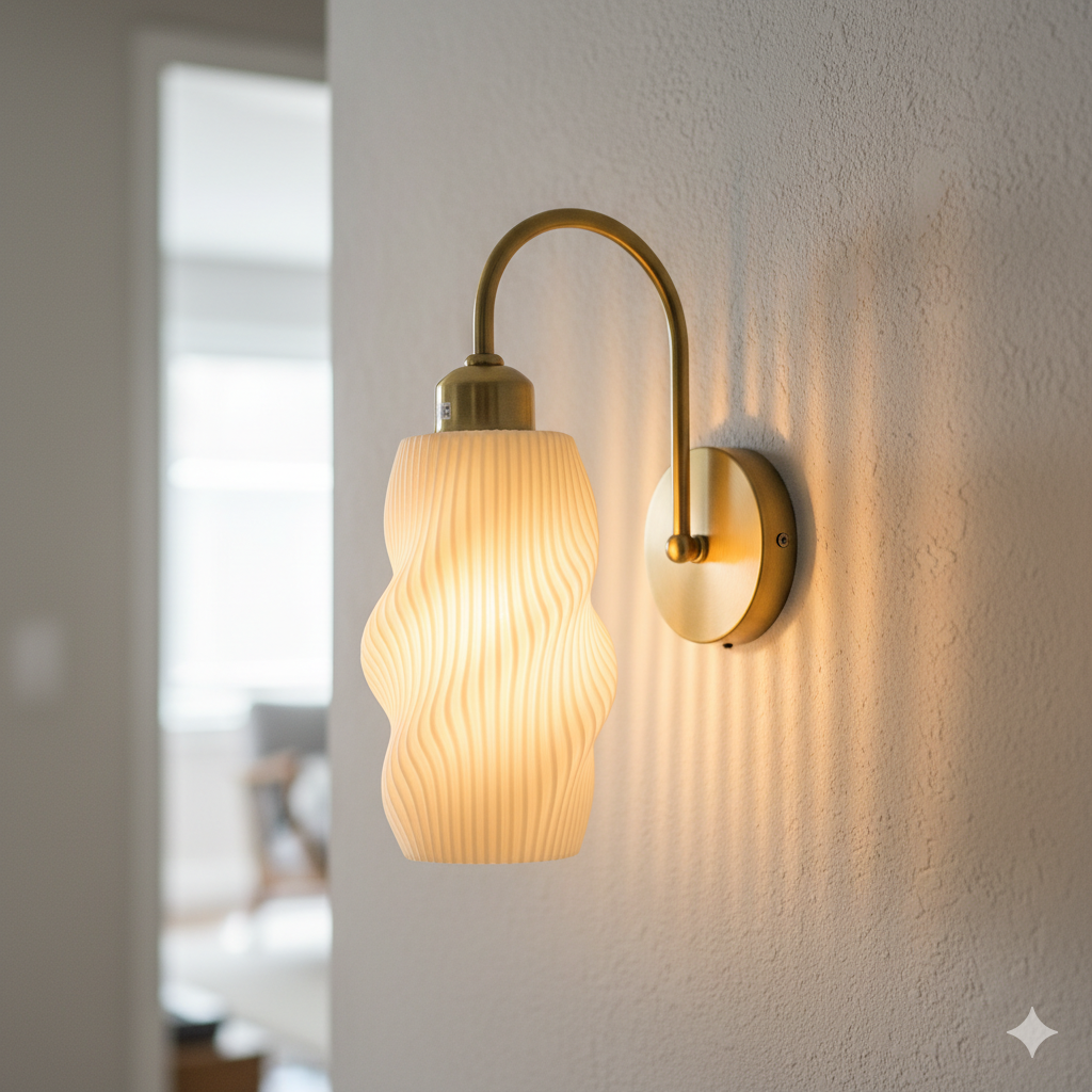 LED Wall Lamp Livingroom Bedroom Modern Simple Crative Light Fixture Lighting PVC lampshade Modern Sconce  Wall Lamp