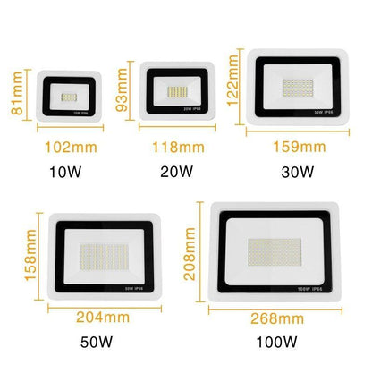 Outdoor LED Floodlight ACCold Warm White 10W 20W 30W 40W 50W IP66 Waterproof Spotlight Wall Lamp Square Hightway Lighting
