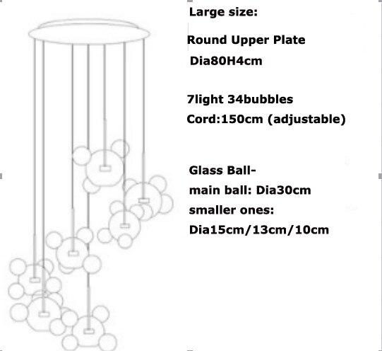 LED Nordic Iron Glass Mickey Gradual Blue LED Lamp LED Light.Pendant Lights.Pendant Lamp.Pendant light For Dinning Room Foyer