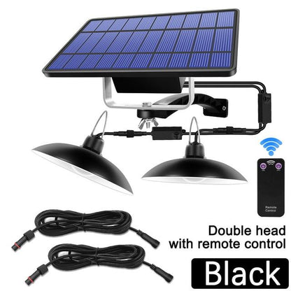 Double Head Solar Pendant Light Outdoor Indoor Solar Lamp With Line Warm White/White Lighting For Camping Home Garden Yard