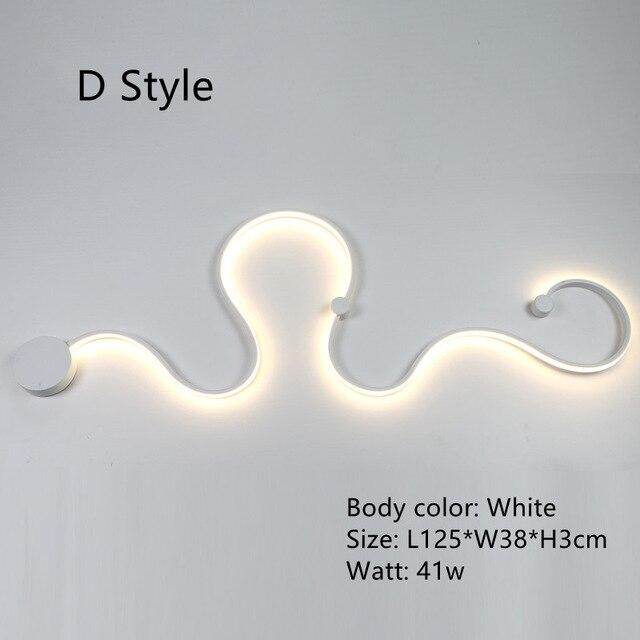 Creative Led Ceiling Lights For Living Room Bedroom Black/White Aluminum Lamp Body Indoor Lighting Fixtures Lampara Led Techo