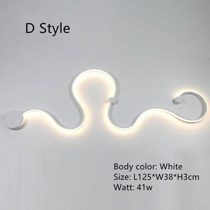 Creative Led Ceiling Lights For Living Room Bedroom Black/White Aluminum Lamp Body Indoor Lighting Fixtures Lampara Led Techo