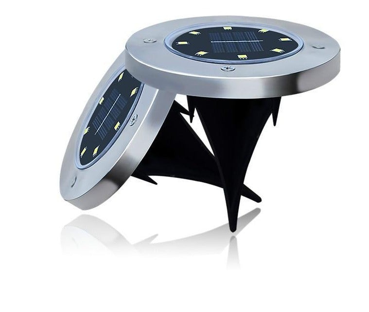 4Pcs Solar Powered Ground Light Waterproof Garden Pathway Deck Lights With Lamp for Yard Driveway Lawn Solar energy lamp