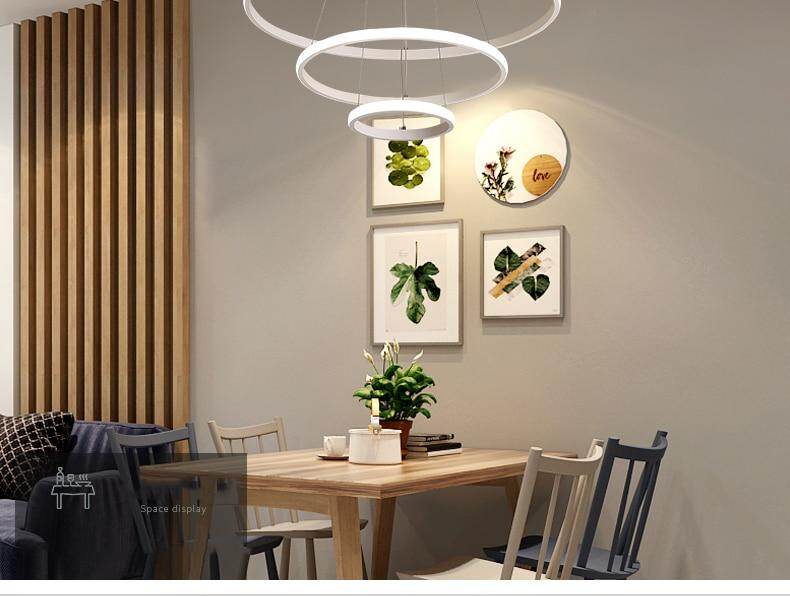Modern LED Pendant Lights For Kitchen Dining Room Lustre Pendente Hanging Ceiling Lamp Deco Maison Halat Avize AC90-260v