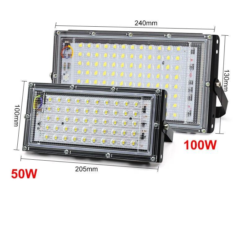 Led Floodlight 50W 100W Outdoor led Spotlight Full Spectrum LED Grow Light For Plants Tent Flower Seeding Indoor Grow