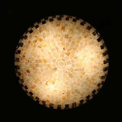 Tiffany Mediterranean Natural Shell Ceiling Light Toilet Lustres Night Light Led Ceiling Lamp Bedroom Ceiling Lighting Kitchen