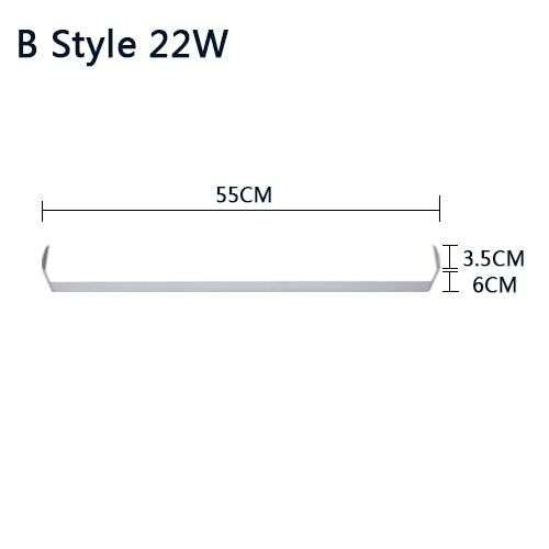 Modern Wall Lamp Super Bright Long Strips Led Mirror Light Simple Style Indoor Decors Acrylic Lamps For Bathroom Bedroom Kitchen