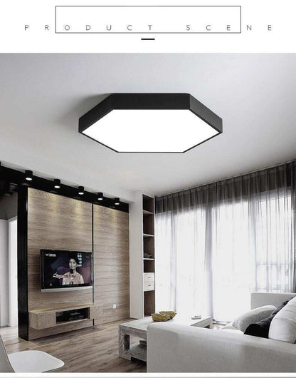 LED Ceiling Light Modern Lamp Living Room Lighting Fixture Bedroom Kitchen Surface Mount Flush Panel Remote Control
