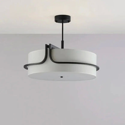 Modern Fabric Art Ceiling Chandelier Black Dining Room Bedroom Hallway Pendant Lights Decor Indoor Lighting