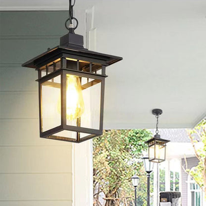 Vintage E27 Outdoor Waterproof and Rust-proof Courtyard Lamp Corridor Aisle Balcony Chandelier Villa Garden Pendant Light