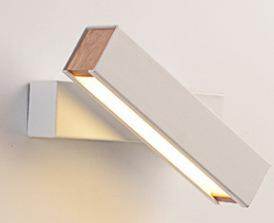 Minimalist Black-and-white Wall Lamp Creative Modern Living Room Bedroom Staircase Rotation Adjustment Log LED Wall Lamp