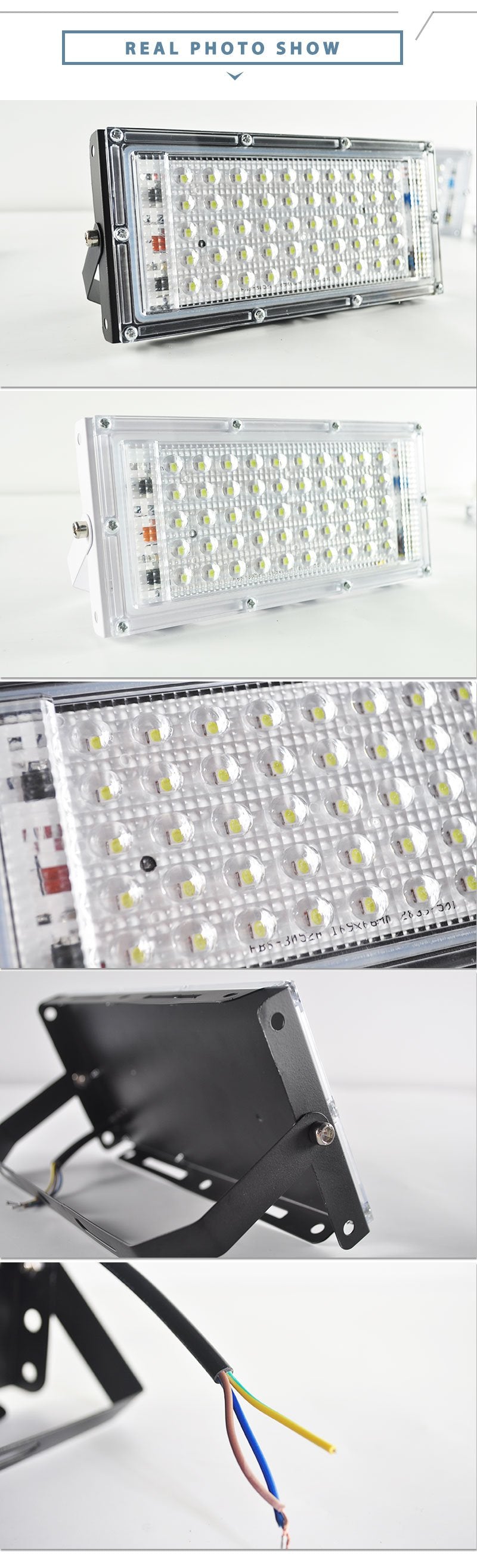 10pcs LED Flood Light 50W led Floodlight led cob spotlight 2835 SMD LED street Lamp waterproof IP65 outdoor Lighting