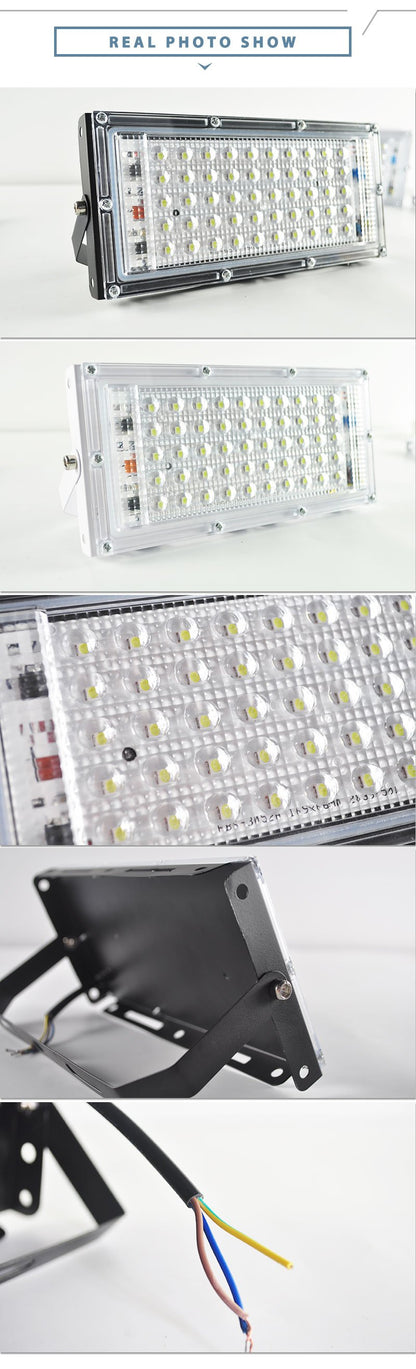 10pcs LED Flood Light 50W led Floodlight led cob spotlight 2835 SMD LED street Lamp waterproof IP65 outdoor Lighting