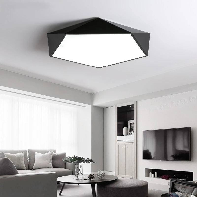 Dimmable LED Ceiling Lamps Design Creative Geometry Luminaria Living Room Aisle balcony Lampe Plafond Chambre Ceiling Lighting