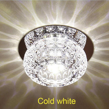 3W/5W Corridor Mirror Ceiling Lamp Aisle Veranda Lighting Down Crystal Mordern Surface Mounted LED Ceiling Lights Luces de techo