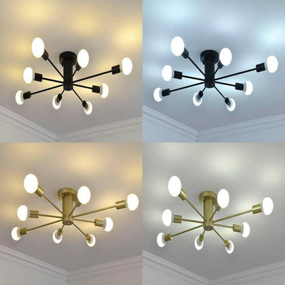 Living Room Bedroom LED Pendant Down Light Hanging Lamp Fixtures With E26 E27 Edison Bulb Surface Pendant Mounted Lighting