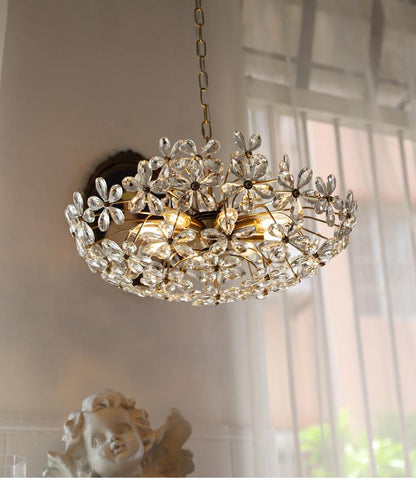 Crystal Chandelier Garden American Retro Style Lamps