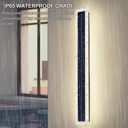 Solar Wall Lights Outdoor IP65 Waterproof LED 60CM Long Acrylic Lampshade 10W Wall Mount Light