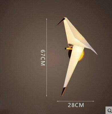 Nordic Bird Iron Pendant Light Paper Crane LED Lamp   Suspension Luminaire Loft Living Room Restaurant Pendant Lamp